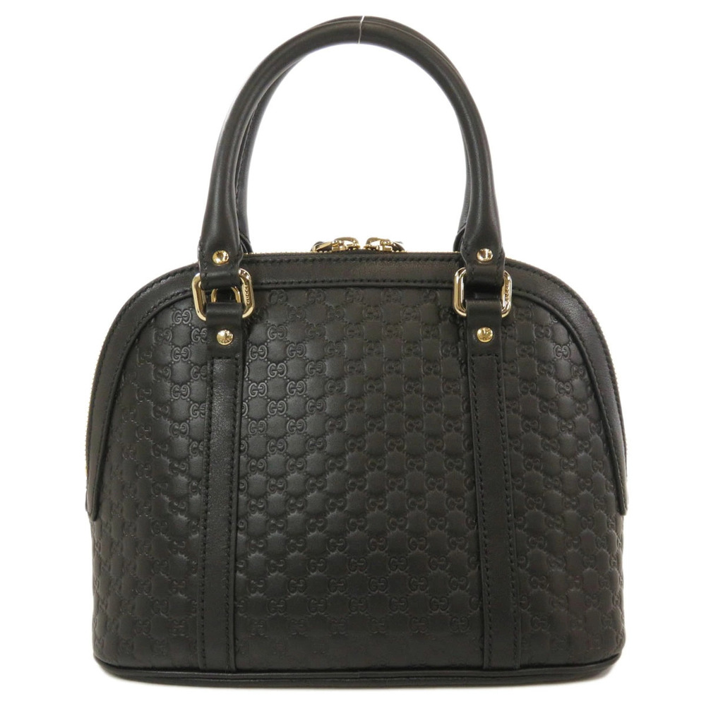 Gucci GG Shima Handbag ssima Calfskin Black